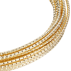 Настоящее золото 14K Латунная проволока, текстурированная круглая, реальный 14 k позолоченный, 1.5 мм