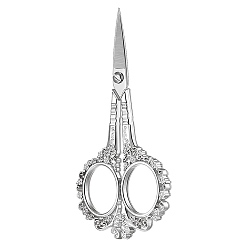 Платина Ножницы из легированной никель-хромовой стали, цветок, платина, 115x52 мм