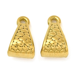Настоящее золото 16K Ионное покрытие (ip) 304 дуги из нержавеющей стали, петля под залог, бейлы, треугольные, реальный 16 k позолоченный, 12.5x7.5x6.5 мм, отверстие : 1.2 мм