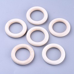 Хаки Незаконченные деревянные связующие кольца, деревянные кольца макраме, кольцевой, хаки, 55x9 мм, отверстие : 36 мм