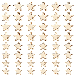 Золотой 80шт 4 стиль латунные бусины, звезда, золотые, 4.7~7x5~7x2.8~3 мм, отверстие : 1~1.6 мм, 20 шт / стиль