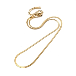 Настоящее золото 14K Ионное покрытие (ip) 304 ожерелье из нержавеющей стали с цепочкой в виде елочки для женщин, реальный 14 k позолоченный, 16.42 дюйм (41.7 см)