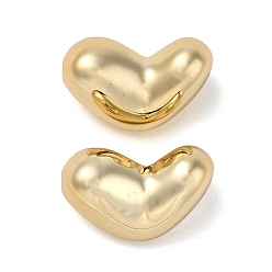 Golden CCB Plastic Beads, Heart, Golden, 13x23x12mm, Hole: 2mm