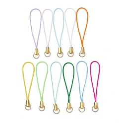 (52) Непрозрачная лаванда Нейлона планки мобильного, с фурнитурой из цинкового сплава, разноцветные, 5.8 см, о 11 шт / комплект