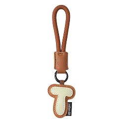 Letter T Декоративный кулон в виде буквы из искусственной кожи, для украшения сумки, Письмо T, 200 мм