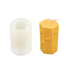 Шестиугольник Силиконовые формы для свечей своими руками, пищевой силикон, изготовление украшений, для изготовления свечей, белые, шестиугольник, 62x62x92 мм