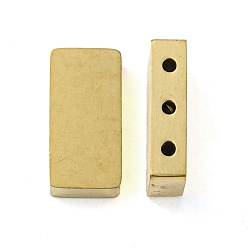 Золотой Ионное покрытие (ip) 304 многожильные звенья из нержавеющей стали, прямоугольные, золотые, 7.5x15.5x4 мм, отверстие : 1.4 мм