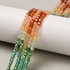 Желтый Нити бусин из кубического циркония градиентного цвета, граненые, кубические, желтые, 2~2.5x2~2.5x2~2.5 мм, отверстие : 0.6 мм, около 182~183 шт / нитка, 23.39~23.54'' (59.4~59.8 см)