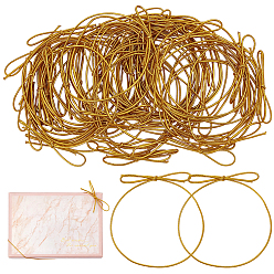 Золотистый 50шт. резинок и кабельных стяжек для подарочной коробки, бантом, золотые, 1.5~5 мм, внутренний диаметр: 85 мм