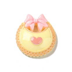 Другие Детская тема, непрозрачная смола, декодированные кабошоны, ребенок нагрудник, 28x25x8.5 мм