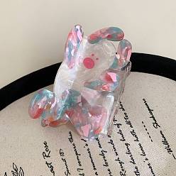 Разноцветный Заколки для волос с когтями из ацетата целлюлозы (смола), собака, аксессуары для волос для женщин и девочек, красочный, 97x62 мм