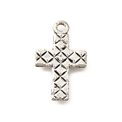 Античное Серебро Сплавочные подвески тибетского стиля, без кадмия и без свинца, крест прелести, античное серебро, 22x14x1.5 мм, отверстие : 1.8 мм, Около 1000 шт / 1000 г