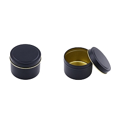 Черный Ящик для хранения жести, чашки для свечей, для сухого хранения, специи, чёрные, 65x48 мм