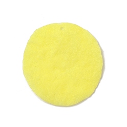 Желтый Непрозрачные подвески из ПВХ, имитация картофельных чипсов, желтые, 54x51x1.5 мм, отверстие : 2 мм