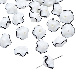 Белый Юбка ручной работы из бисера лэмпворк, браслет из бисера своими руками, ювелирные аксессуары, белые, 17x12 мм