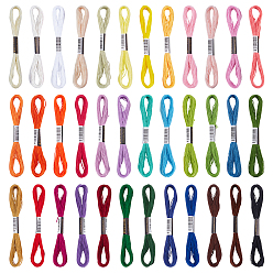 (52) Непрозрачная лаванда 72 наборы поликоттоновых ниток для вышивания, нитки для вышивки крестом, разноцветные, 1 мм, около 8.75 ярдов (8 м) / пачка