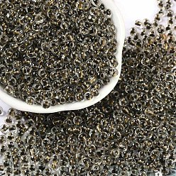 Коричневый Прозрачные внутри цветные стеклянные бусины, круглое отверстие, круглые, кофе, 4x3 мм, отверстие : 1.4 мм, Около 6428 шт / фунт