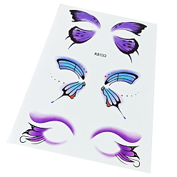 Farbig Körperkunst Tattoos, temporäre Tattoos Papier Aufkleber, Schmetterling, Farbig, 21x15 cm