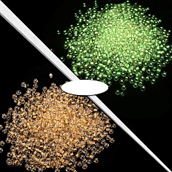 Оранжевый Светящиеся прозрачные круглые стеклянные бусины, ювелирные аксессуары своими руками, светящиеся в темноте бусы, оранжевые, 3 мм, 450 г