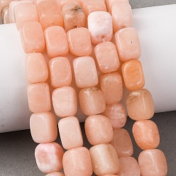 Другие Нефриты Нити бусин из натурального красного нефрита, кубоид, 9.5~12.5x7~9.5x7~9.5 мм, отверстие : 1 мм, около 34 шт / нитка, 14.96'' (38 см)