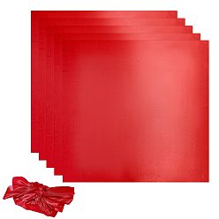 Red Square Polyester Furoshiki Wrapping Cloth for Gift Box, Red, 700x700x0.1mm