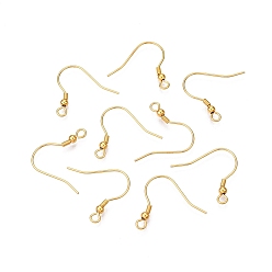 Настоящее золото 24K 925 стерлингового серебра серьги крюков, провод уха, реальный 24 k позолоченный, 18.5~19 мм, отверстие : 2 мм, штифты : 0.6 мм, Шар: 2.5 mm