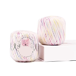 Желтый Хлопчатобумажная сегментная окрашенная пряжа, для ткачества, вязание крючком, желтые, 1.2 мм, около 328.08 ярдов (300 м) / моток