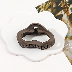 Коричневый Заколки для волос из матового пластика «облако», большие зажимы для густых и тонких волос, кофе, 30x45 мм