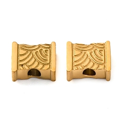 Золотой 304 из нержавеющей стали бусы, прямоугольные, ионное покрытие (ip), золотые, 6x8x3.5 мм, отверстие : 2 мм