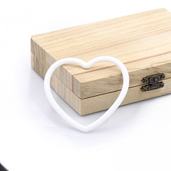 Сердце Пластиковый венок макраме цветочный обруч, Для дома, автомобиля, поделки, свадебные настенные украшения, сердце, 80 мм