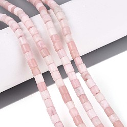 Розовый Опал Натуральный розовый опал бусы пряди, колонка, 4~4.5x4.5~5 мм, отверстие : 1 мм, около 88~91 шт / нитка, 15.16~15.35'' (38.5~39 см)