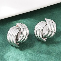 Нержавеющая Сталь Цвет 304 из нержавеющей стали серьги, цвет нержавеющей стали, 18x15 мм
