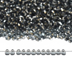 (DP21L) Silverlined Light Gray Миюки 3.4мм капельные бусины, японский бисер, серебряная подкладка, (dp21l) серебристый светло-серый, 3.4x3 мм, отверстие : 0.65 мм, Около 900 шт / 50 г