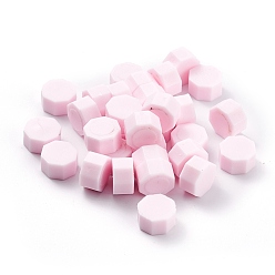 Бледно-Розовый Частицы сургуча, для ретро печать печать, восьмиугольник, розовый жемчуг, 0.85x0.85x0.5 см