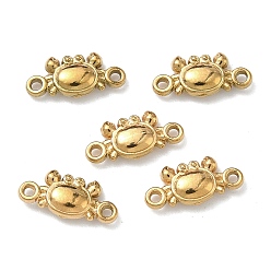 Краб Океан 304 подвески-соединители из нержавеющей стали, реальный 18 k позолоченный, ионное покрытие (ip), краб, 5.5x11.5x2.5 мм, отверстие : 1 мм