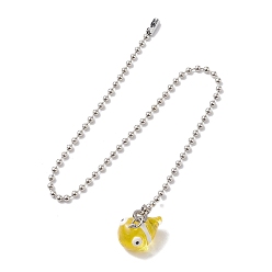 Fish Удлинители цепи потолочного вентилятора из смолы, с цепями железный шар, рыба, 332 мм, Кулон : 16.5x16.5x21 мм