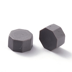 Gray Sealing Wax Particles, for Retro Seal Stamp, Octagon, Gray, 0.85x0.85x0.5cm about 1550pcs/500g