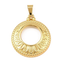 Ring 304 подвески из нержавеющей стали, полый, золотые, кольцо, 31.5x26.5x3 мм, отверстие : 6x3 мм