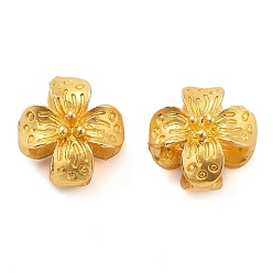 Золотой Сплавочные бусины, цветок, золотые, 9x9x8 мм, отверстие : 2 мм