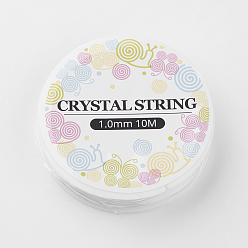 Mixed Color Elastic Crystal Thread, Stretchy String Bead Cord, for Beaded Jewelry Making, Mixed Color, 1.0mm, about 10.93 yards(10m)/roll