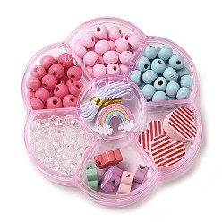 Mixed Shapes Тема детского дня, набор украшений из кленового дерева, наборы для изготовления своими руками, разнообразные, 15~19x15~23.5x6~7.5 мм, отверстие : 2 мм