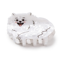 Собака Заколки для волос из пвх, аксессуары для волос для женщин и девочек, собака, 36.5x65.5x38.5 мм