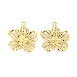 Настоящее золото 18K Вакуумное покрытие pvd 304 подвески из нержавеющей стали, , реальный 18 k позолоченный, 17.5x16x2.8 мм, отверстие : 1.2 мм