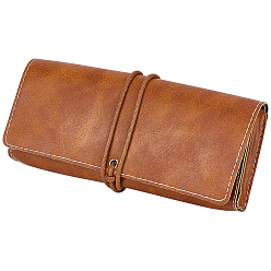 Седло Коричневый Прямоугольные футляры для очков из искусственной кожи, седло коричневый, 76x173x32 мм