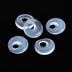 Opalite Opalite Pendants, Donut/Pi Disc, 17.5~18.5x5.5mm, Hole: 5.5mm