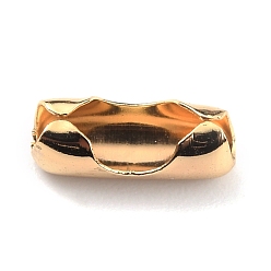 Золотистый Латунные соединения шаровой цепи, золотые, 9x3~3.5 мм, отверстие : 2.5 мм