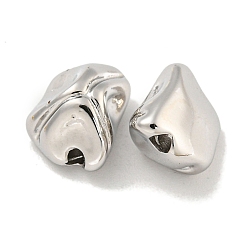 Платина Стойки обшивки латунные бусины, долговечный, без кадмия и без свинца, платина, 9.5x7.5x6 мм, отверстие : 1.4 мм