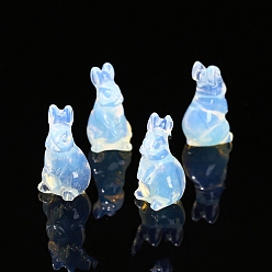 Опал Синтетические опалитовые дисплеи, украшение домашнего офиса, кролик, 25 мм