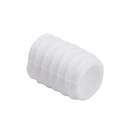 White Plastic Adjustment Lanyard Buckle, Anti Slip Cord Buckles, Rope Adjuster, White, 10x6mm, Hole: 4.5mm
