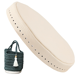 Бежевый Днища сумок-ведров из искусственной кожи, плоско-круглые, бежевые, 180~182x28 мм, внутренний диаметр: 170 мм